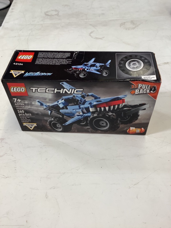 Photo 2 of LEGO® Technic Monster Jam Megalodon Model Building Kit, a 2-in-1 Build for Kids, 260 Pieces