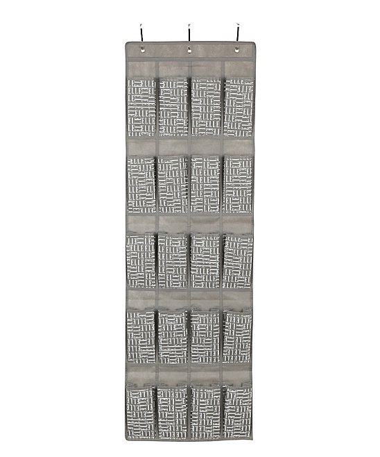 Photo 1 of ELLE Décor | Gray 20-Pocket Over-Door Organizer