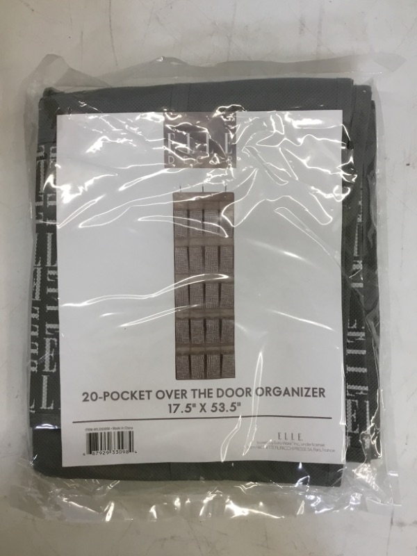 Photo 1 of ELLE Décor | Gray 20-Pocket Over-Door Organizer