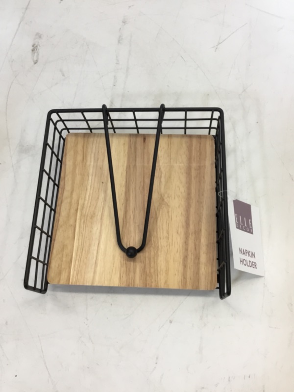 Photo 1 of Elle Wire and Wood Napkin Holder 