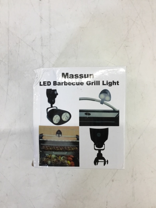 Photo 2 of Massun Barbecue Grill Light, 360°Rotation, 10 Super Bright LED Light, Durable, Weatherproof, Heat Resistant, Best LED BBQ Light Gas/Charcoal/Electric Grill, Back (3pcs AA Battery are Not Included)