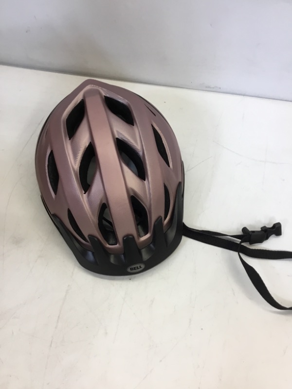 Photo 2 of Bell Ferocity Bike Helmet - Rose Gold Texture - Adult 