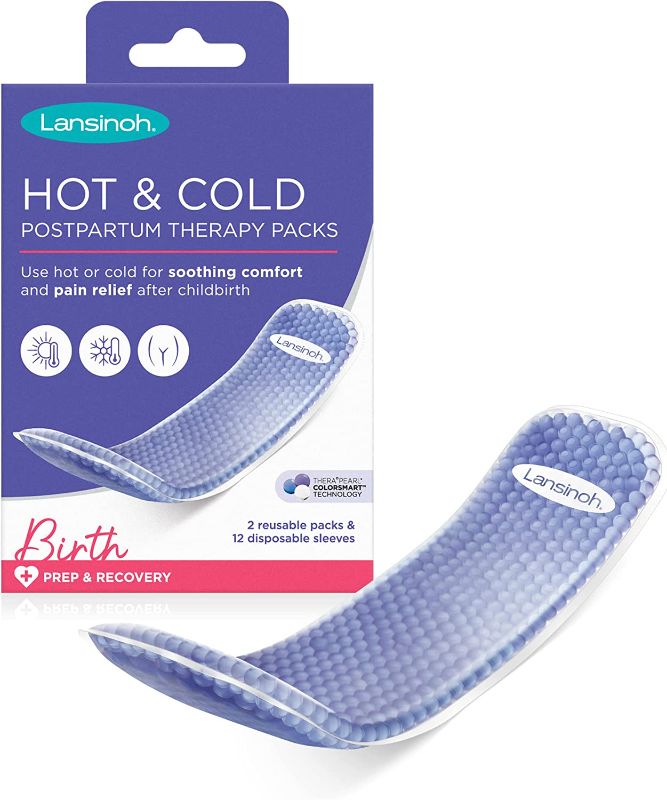 Photo 1 of Lansinoh Hot and Cold Pads for Postpartum Essentials, 2 Count Postpartum Pads