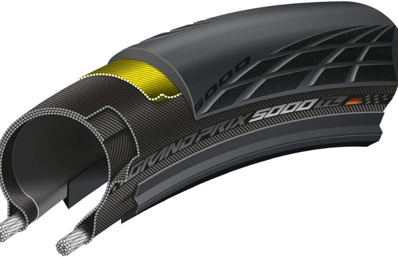 Photo 1 of Continental Grand Prix 5000 Performance Road Bike Tire Tubeless  700 x 28C