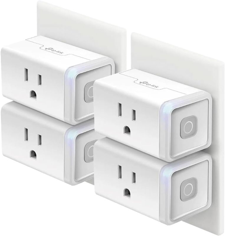 Photo 1 of 2-pack Kasa Smart Plug HS103P4, Smart Home Wi-Fi Outlet Works with Alexa, Echo, Google Home & IFTTT, No Hub Required, Remote Control, 15 Amp, UL Certified, 