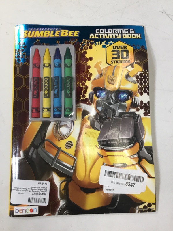 Photo 2 of Bendon Publishing International Transformers Bumblebee Coloring and Activity Book with Crayons and Stickers