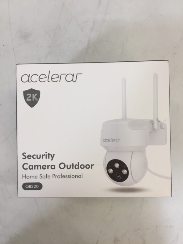 Photo 2 of acelerar 2K Security Camera Outdoor - 3MP Color Night Vision Video Surveillance Cameras, Pan & Tilt 360degree View with Motion Detection Wi-Fi Home System, Smart Alerts, Micro SD Card&Cloud Storage