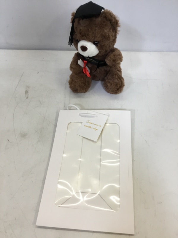 Photo 2 of LUOZZY Decorative Plush Animal Graduation Bear Stuffed Plush Graduation Bear with Sash & Gift Bag