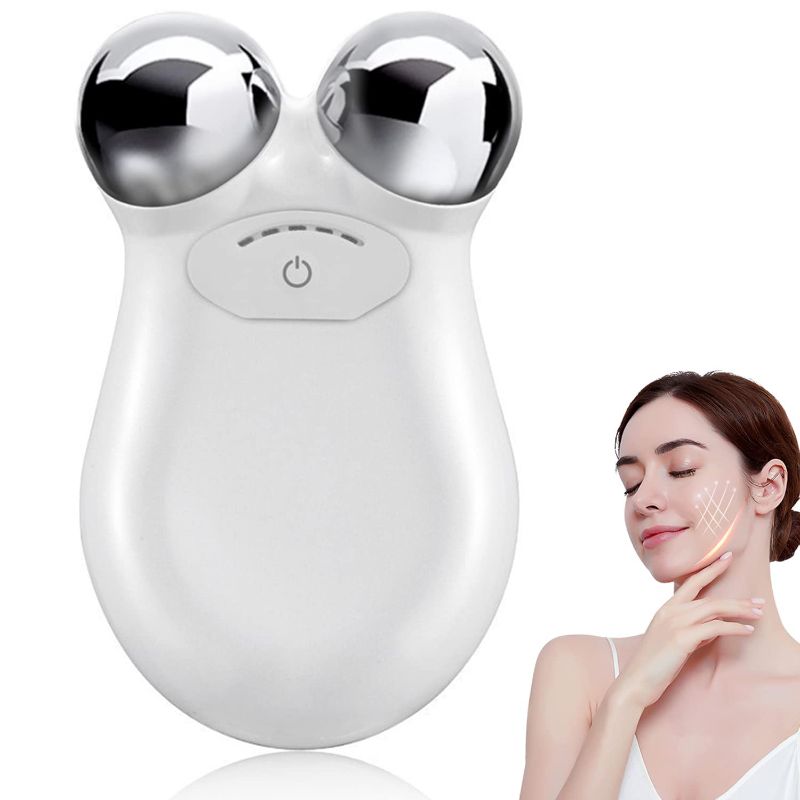 Photo 1 of XIOGEZ Microcurrent Face Device Roller, Lift The face and Tighten The Skin, USB Mini microcurrent face Lift Skin Tightening Rejuvenation Spa for Facial Wrinkle Remover Toning 