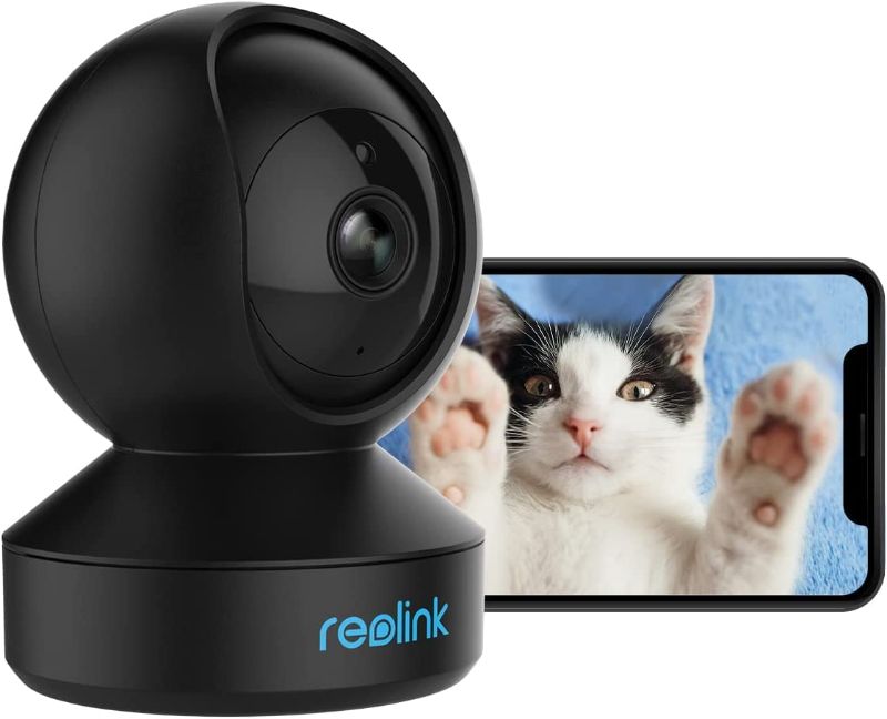 Photo 1 of REOLINK Indoor Security Camera, 3MP Pan & Tilt, Plug-in WiFi Camera for Home Security, Pet Camera, Baby Monitor, Human/PetDetection, 2-Way Audio with Phone App, Works with Alexa/Google Assistant, E1