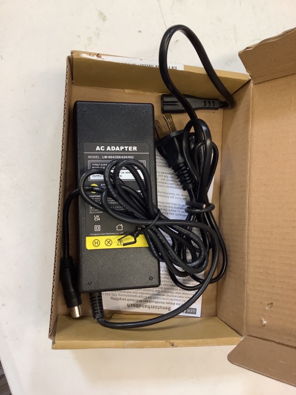 Photo 1 of 42V 2A Power Charger Adapter Cable for Xiaomi M365, Spin, Skip, Segway Ninebot ES1 ES2 ES4, Bird, Lime, Lime-S Electric Scooter for 36V Li-ion Battery