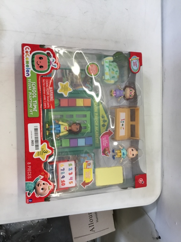 Photo 2 of CoComelon School Time Deluxe Playtime Set - JJ, Bella, Ms. Appleberry The Teacher and 5 Accessories (Table, Cot, Armchair, Easel, Walls) - Toys for Kids, Toddlers, and Preschoolers