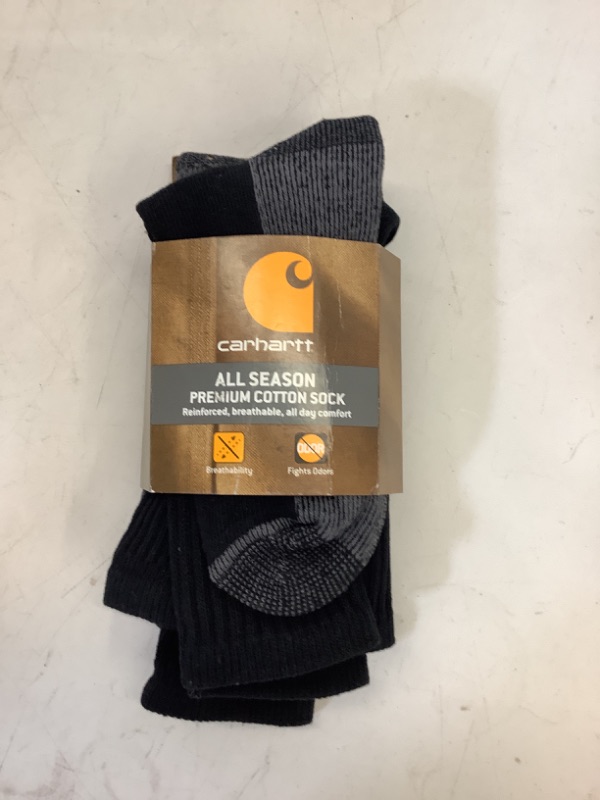 Photo 2 of Carhartt Men's Cotton 3 Pack Crew Work Socks