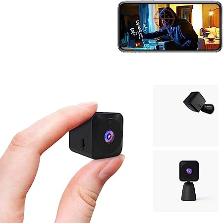 Photo 1 of AOBOCAM Smallest Security Camera 4K HD Indoor Mini Spy Camera WiFi Hidden Camera Clear Live Video Battery Powered Long Standby Time Spy Cam Compact Tiny Wireless Surveillance Cameras with Phone App Easy Setup for Home