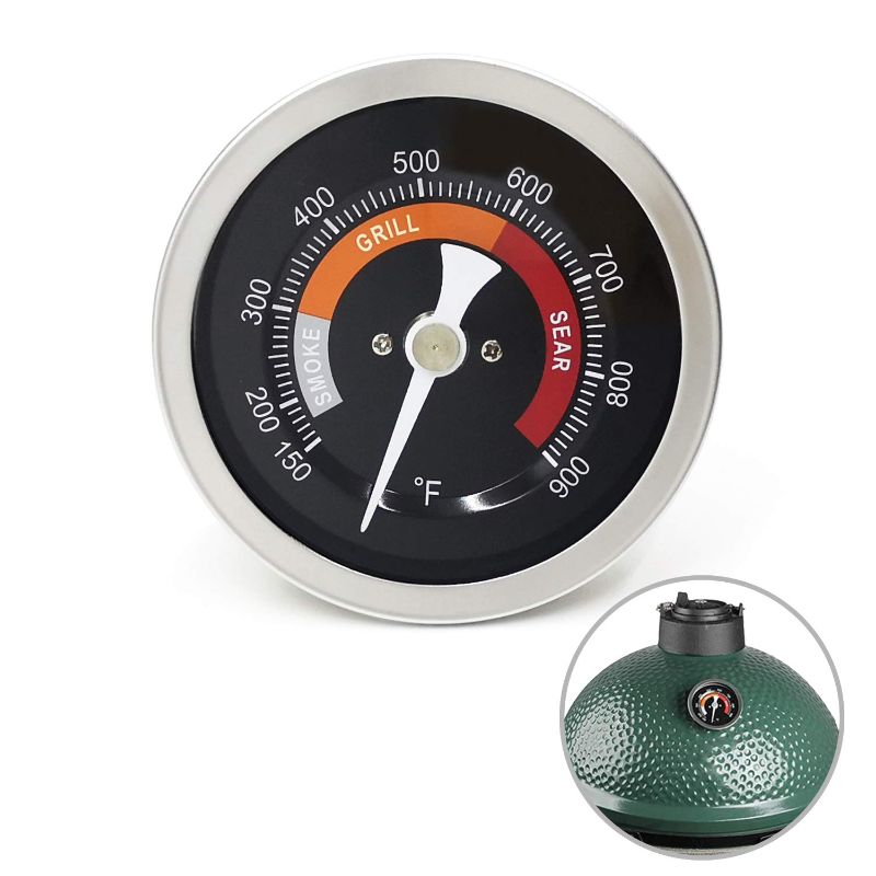 Photo 1 of Upgraded Thermometer Replacement for Big Green Egg Grills, HD 3.3” Large Dial & Waterproof Temperature Gauge for BGE Accessories, Dome Lid Thermostat Made of Stainless Steel for Long Time Use