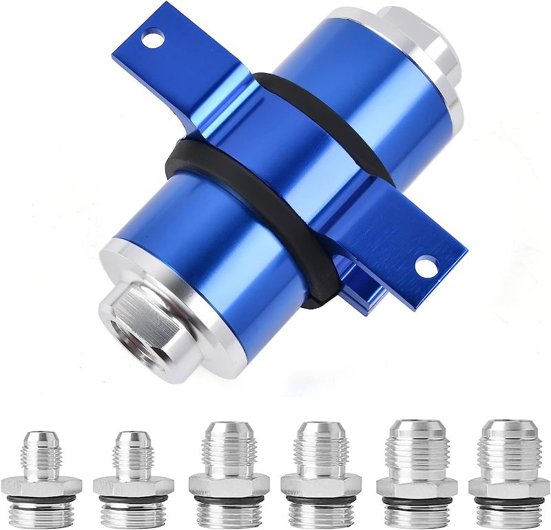Photo 1 of EVIL ENERGY 30 Micron Fuel Filter with 6AN 8AN 10AN Adapter & Bracket Clamp 60MM Universal