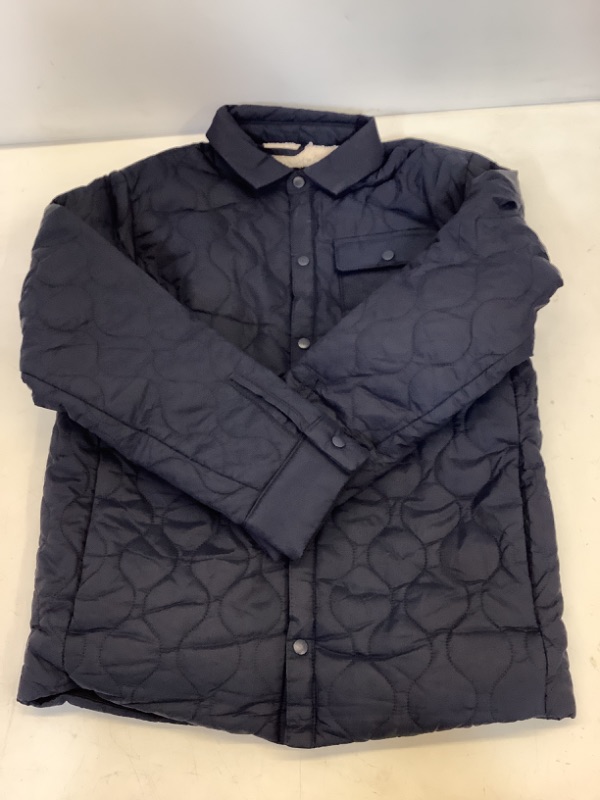 Photo 1 of XL Amazon Essentials Navy Blue Faux Fur Lined Coat KIDS 