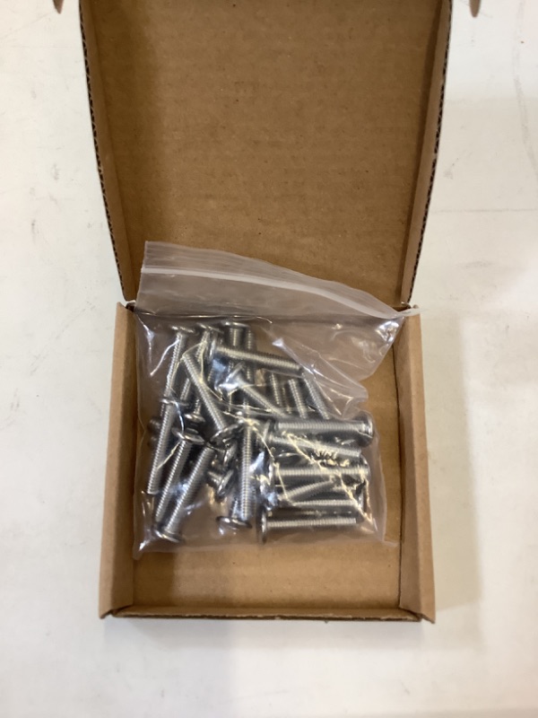 Photo 2 of M6-1.0 x 30mm Button Head Socket Cap Screws Metric, Passivated 18-8 Stainless Steel, Allen Socket Drive, Full Thread, Machine Thread, 25 PCS