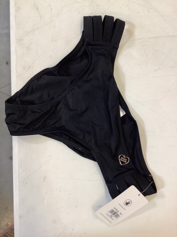 Photo 2 of Body Glove Women's Smoothies Nuevo Contempo Solid Full Coverage Bikini Bottom Swimsuit Medium Black