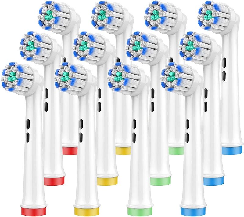 Photo 1 of 12 Pcs Electric Toothbrush Replacement Heads Compatible with Braun Oral B Extra Thin Soft Bristles for Pro Sensitive Gum Care, Sensi Ultra Thin for Oral-B Toothbrush Brush Heads Gentle Cleaning Refill