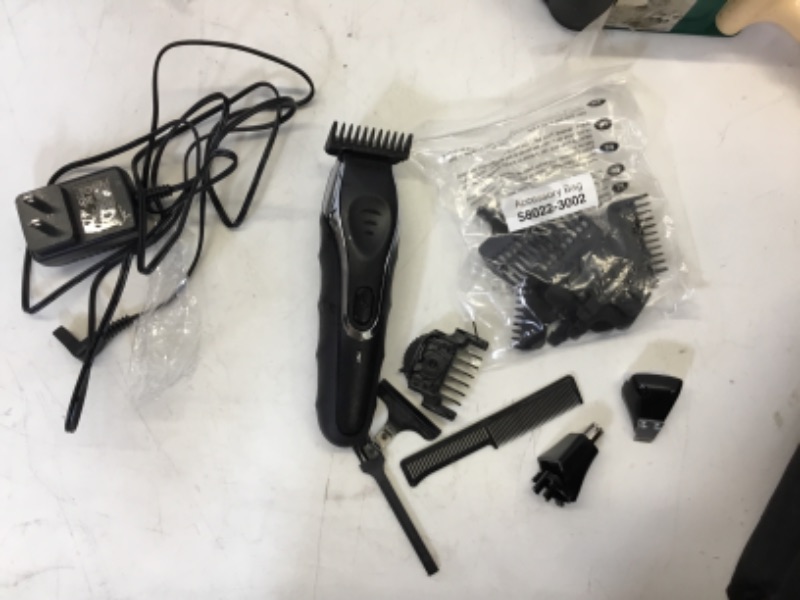 Photo 2 of Wahl Aqua Blade Rechargeable Wet/Dry Lithium Ion Deluxe Trimming Kit with 3 Interchangeable Heads for Detailing, & Grooming Beards, Mustaches, Stubble, Ear, Nose, & Body – Model 9899-100