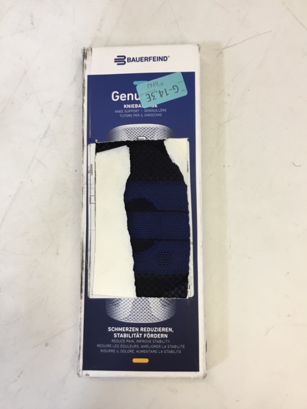 Photo 2 of Bauerfeind - GenuTrain - Knee Brace - Targeted Support for Pain Relief and Stabilization of The Knee, Provides Relief of Weak, Swollen, and Injured Knees 7 Black