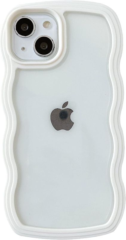 Photo 1 of Caseative Cute Curly Wave Frame Shape Shockproof Soft Compatible with iPhone Case