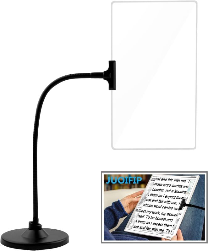 Photo 1 of Magnifying Glass with Stand, 10"x6" Flexible Gooseneck Magnifying, Large Page Magnifier for Reading Small Prints & Low Vision Seniors with Aging Eyes