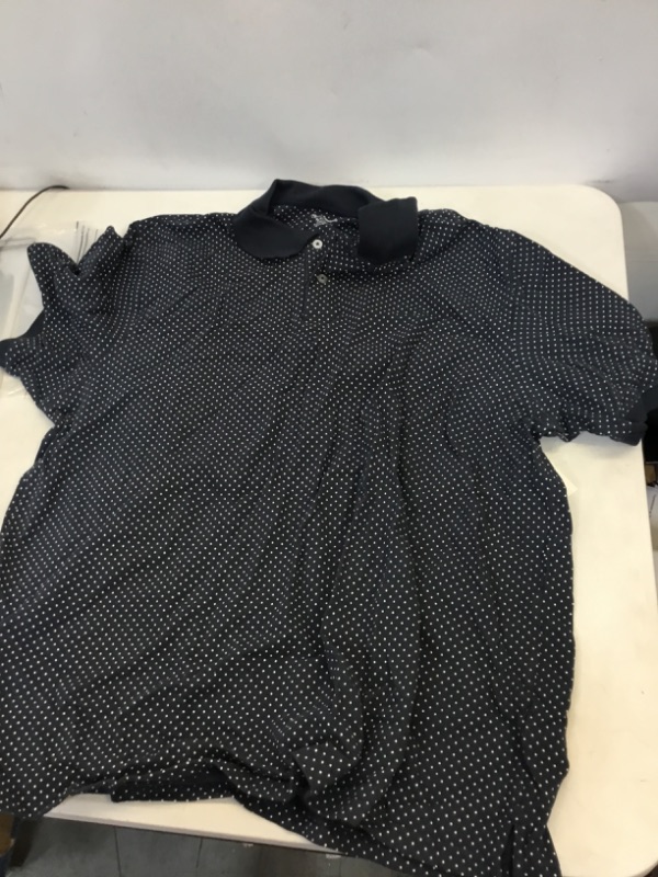 Photo 1 of Amazon Essentials Men's Regular-Fit Cotton Pique Polo Shirt (Available in Big & Tall) X-Large Navy Dots