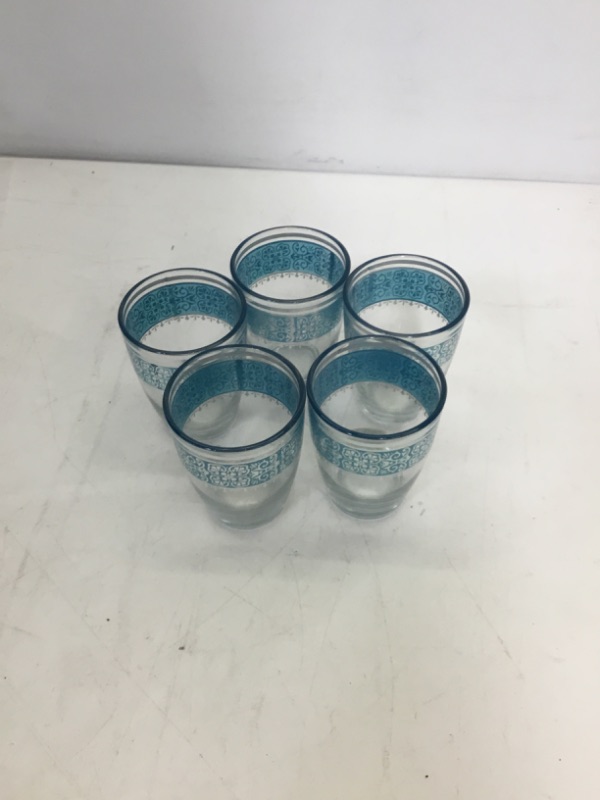 Photo 1 of Barclay Butera Blue Shot Glass Set of 5 