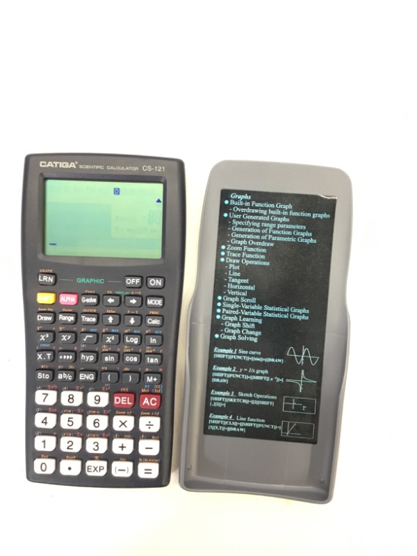 Photo 2 of Scientific Calculator with Graphic Functions - Multiple Modes with Intuitive Interface - Perfect for Beginner and Advanced Courses, High School or College Black