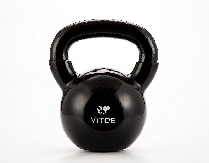 Photo 1 of Vitos Fitness Vinyl Coated Kettlebell Weights 10 lb
