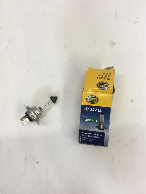 Photo 2 of HELLA H7 24V LL Long Life Bulb, 70W Long Life - 70W Single Box