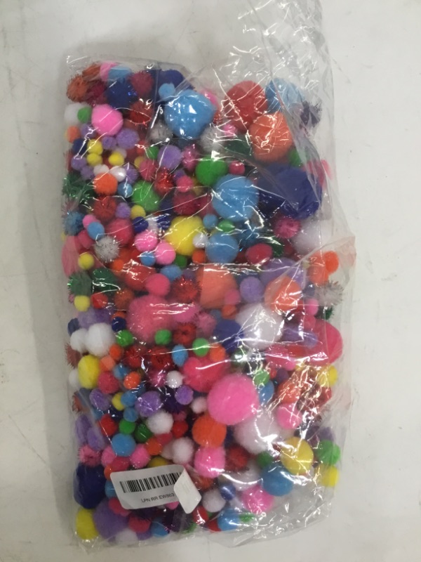 Photo 1 of Mix Color & Size Large Pack Of Pom Poms Forr Crafts 