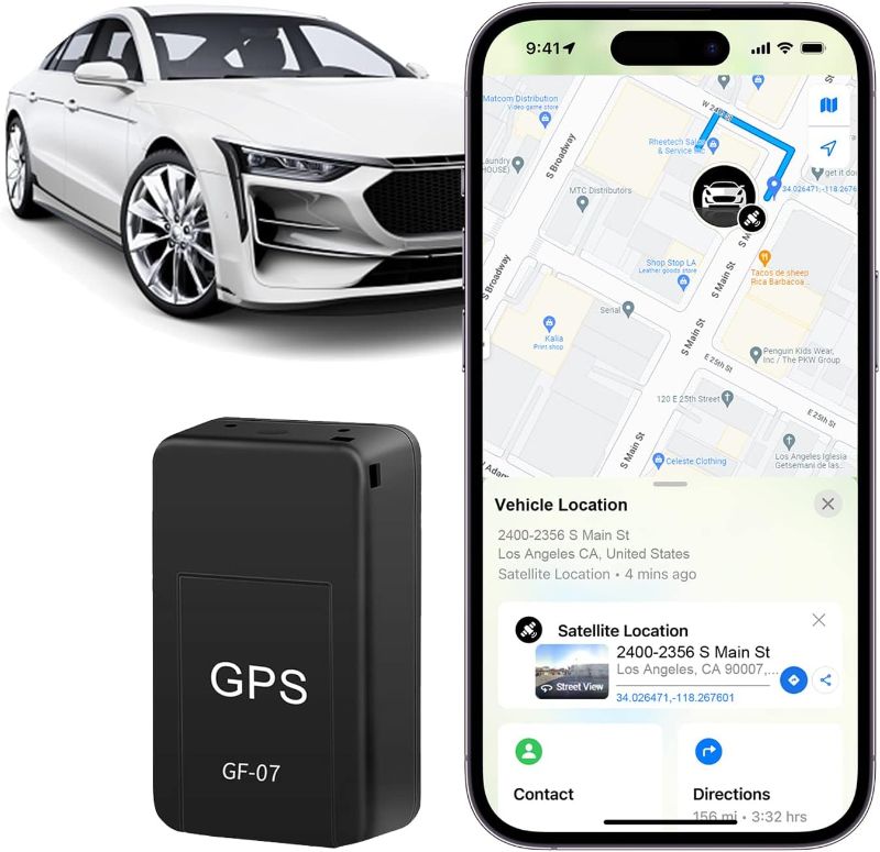 Photo 1 of GPS Tracker for Vehicles, Mini Portable Real Time Magnetic GPS Tracking Device, Full Global Coverage Location Tracker for Car, Kids, Dogs, Motorcycle. No Subscription Required