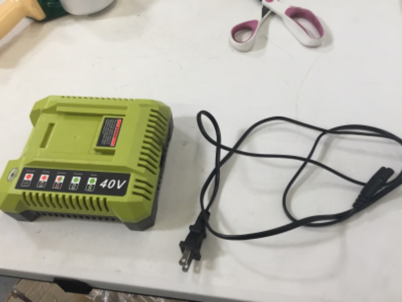 Photo 2 of KUNLUN OP401 40-Volt Lithium-Ion Battery Charger for Ryobi 40V OP4050A OP4026 OP40601 OP4040 OP4030 OP4015 OP40201 Li-ion Battery