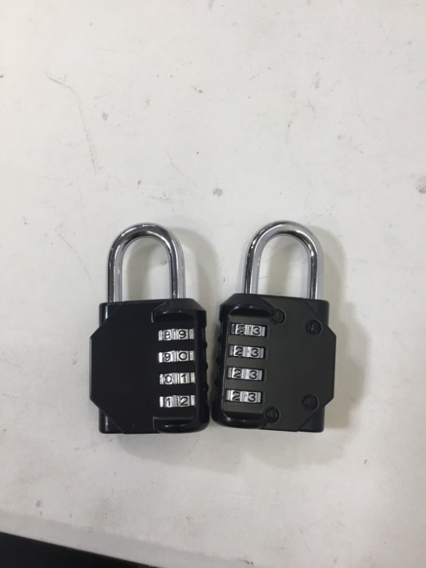 Photo 1 of 2 SET Combination Padlock 4-Digit Outdoor Weatherproof Security School Lock Travel
