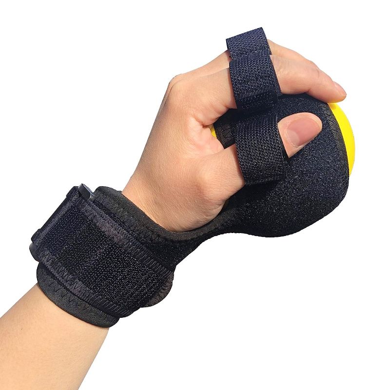 Photo 1 of Jeelathy Anti-Spasticity Ball Splint & Finger Posture Corrector for Stroke Hand, Functional Split-fingered Hand Wrist Support, Orthosis Rehabilitation For Impairment/Hemiplegia/Stiff Fingers