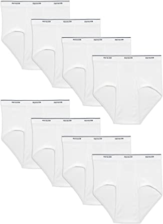 Photo 1 of Fruit of the Loom Men's Basic White Brief Multipack SMALL