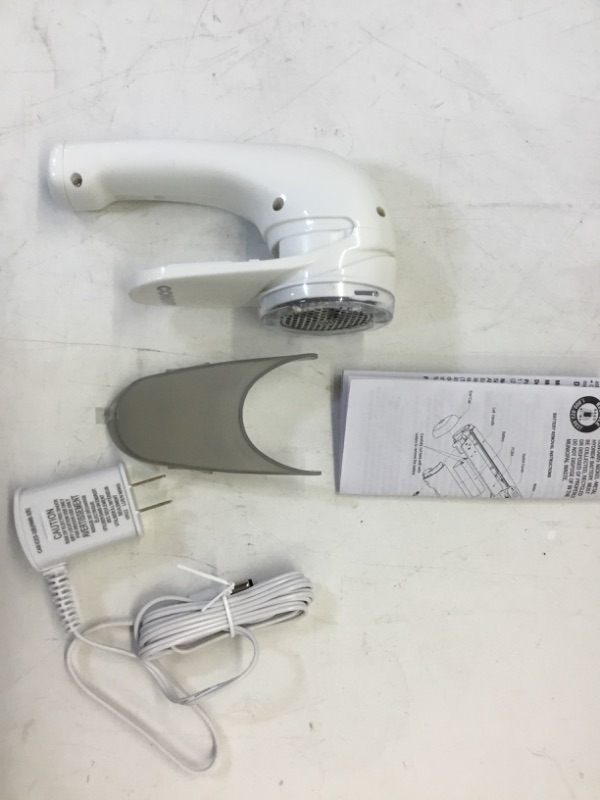 Photo 2 of Conair Fabric Shaver and Lint Remover, Rechargeable Portable Fabric Shaver, White Rechargeable White