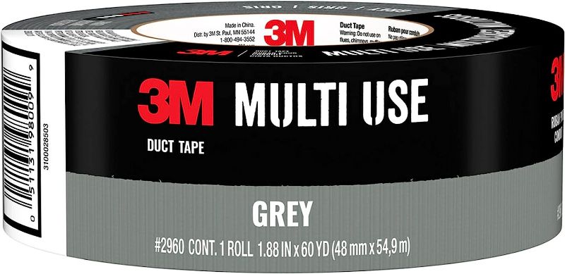 Photo 1 of 3M Multi-Use Duct Tape for Home & Shop, 1.88 inches by 60 yards, 2960-A, 1 roll