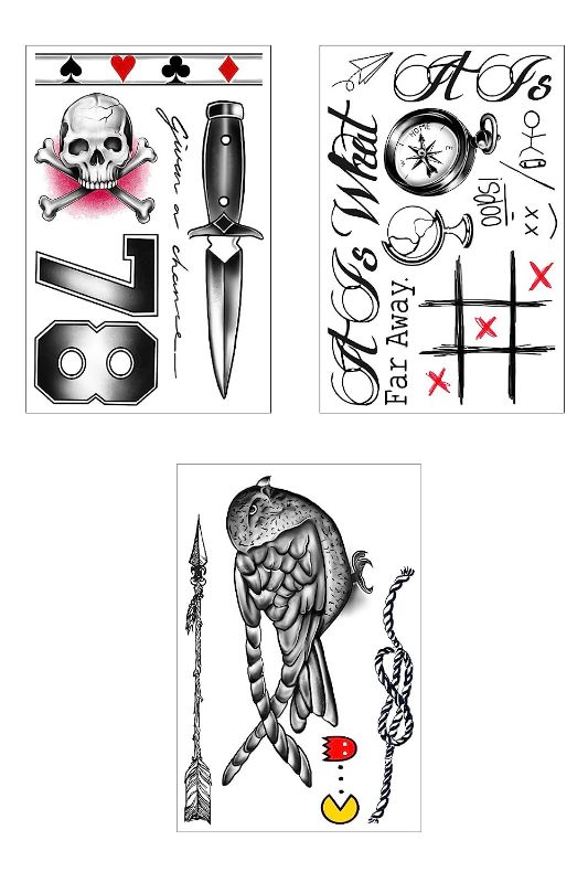 Photo 1 of Louis Tomlinson Inspired Temporary Tattoos Bundle