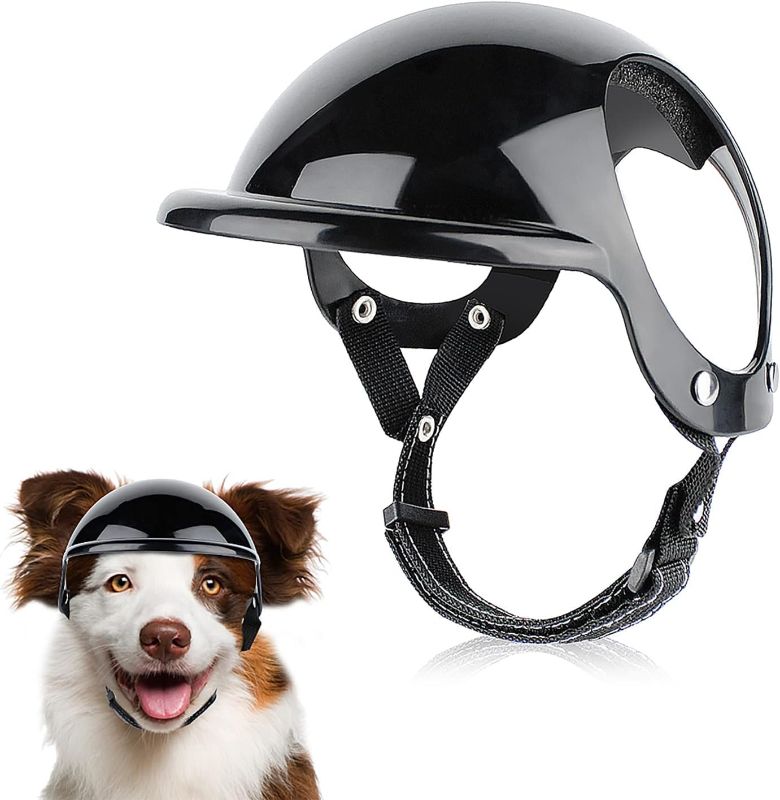 Photo 1 of NAMSAN Medium Pet Dog Helmet with Ear Hole Motorcycle Dog Helmet Multi-Sport Dog Hard Hat Outdoor Bike Doggy Cap for Dogs, Medium