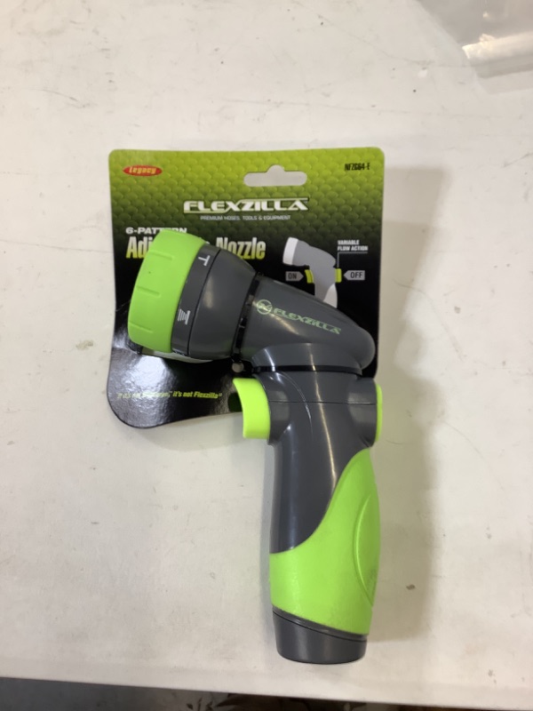 Photo 1 of Flexzilla 6-Pattern Adjustable Garden Hose Nozzle Button