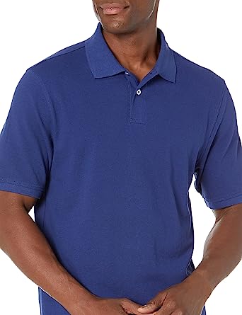 Photo 1 of Amazon Essentials Men's Regular-Fit Cotton Pique Polo Shirt 