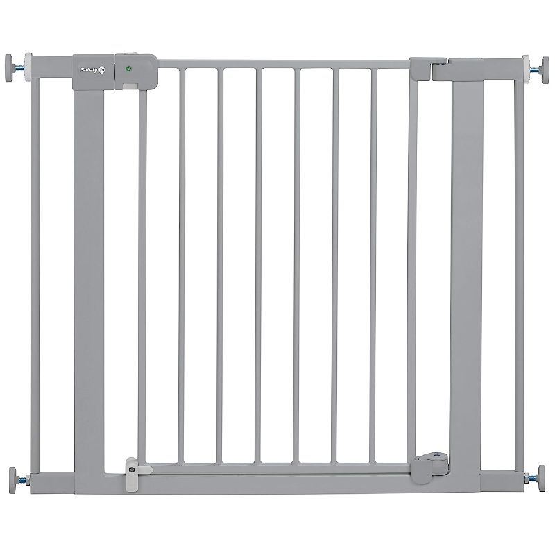 Photo 1 of Safety 1st Easy Install Auto-Close Baby Gate with Pressure Mount Fastening, Grey