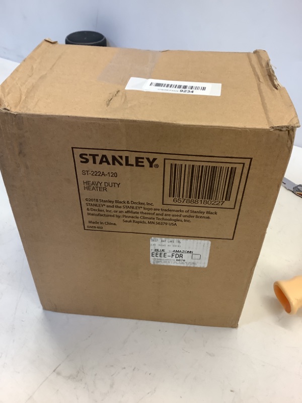 Photo 3 of STANLEY 5100 BTU, 1500W Heavy-Duty Electric Heater, ST-222A-120, Black, Yellow