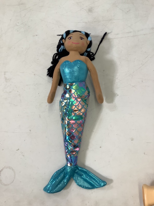 Photo 2 of Linzy Toys,Aria Mermaid Doll, Soft Plush Mermaid, Blue, 18" Mermaid Toys for Little Girls, Sirenas para ninas, Sirenas Plush