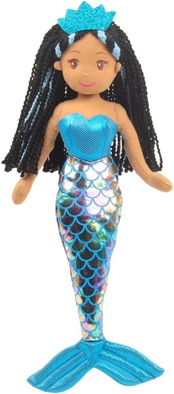 Photo 1 of Linzy Toys,Aria Mermaid Doll, Soft Plush Mermaid, Blue, 18" Mermaid Toys for Little Girls, Sirenas para ninas, Sirenas Plush