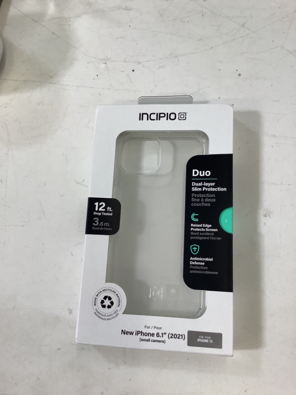 Photo 1 of Incipio Grip Series Case for 6.1-Inch iPhone 13, Clear